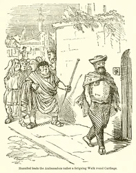 Hannibal Leads the Ambassadors on a Fatiguing Walk Around Carthage