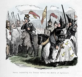 Henry inspecting his Troops before the Battle of Agincourt