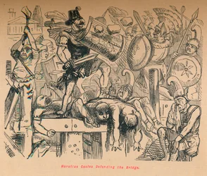 Horatius Cocles Defending the Bridge