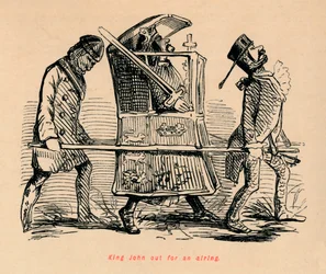 King John out for an airing, c1860