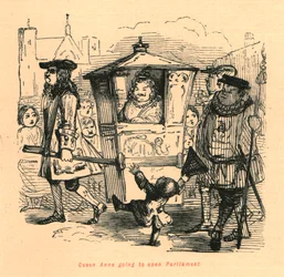 Queen Anne Going to Open Parliament, 1897