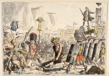 The Landing of Julius Caesar, from The Comic History of England