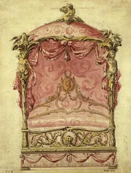 English Design for a Grand Bed, c.1760