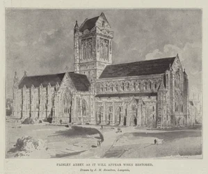 Paisley Abbey as It Will Appear When Restored