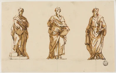 Three Studies for Statue of John Locke