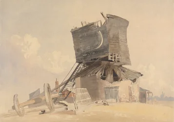 A Storm Damaged Windmill