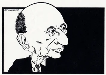 Arnold Schoenberg, caricature