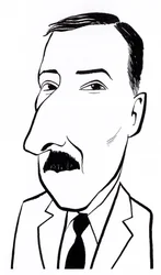 Stefan Zweig, caricature