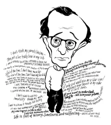 Woody Allen - caricature