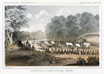 Distribution of Goods to the Gros Ventres