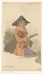 Man at a Painting Auction (title on object: At a sale of Pictures)