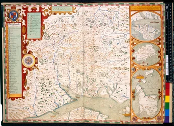 Southampton, Hampshire: Description of, by J. Norden, with map: 1595