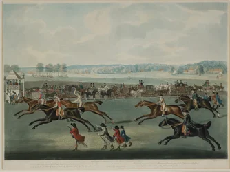 Ascot - Oatlands Sweepstakes (engraved by J.W. Edy, published in 1792)