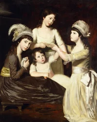 Group Portrait of Mary, Charlotte, Caroline and Eliza, daughters of Christopher and Anne Gullett