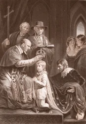 The Coronation of Henry VI, engraved by A. H. Payne