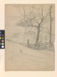 Study For The Old Mills At Brookville