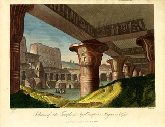 Ruins of the Temple at Apollinopolis Magna or Edfu