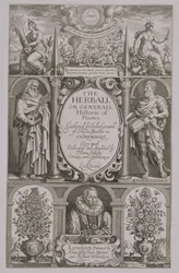 Title Page to the Second Edition of The Herball by John Gerard, 1633