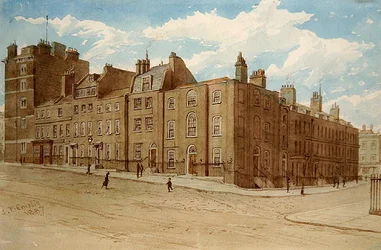 View of Old Cobham Row and part of Cold Bath Square, Finsbury