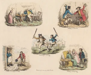 Set of Four: Much Ado About Nothing or Illustrations of Old Sayings