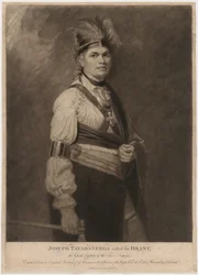 Joseph Tayadaneega called the Brant, the Great Captain of the Six Nations