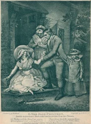 The Fair Penitent: Laetitia in Penitence Finds Relief and Protection from Her Parents, 1789