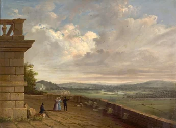 View from the Nottingham Castle Terrace Looking East, c.1845