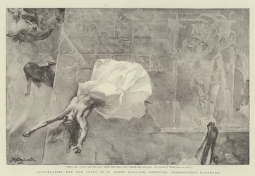 Illustrating the New Story by H Rider Haggard, entitled Montezuma