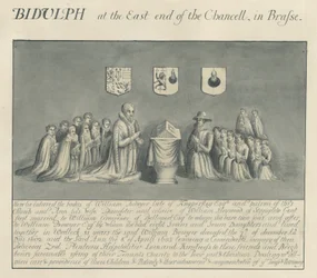 Brass Plate in Biddulph Church - William Bowyer of Knipersley