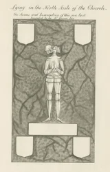 Stone - Brass figure [Sir James Lee]: pen and wash drawing