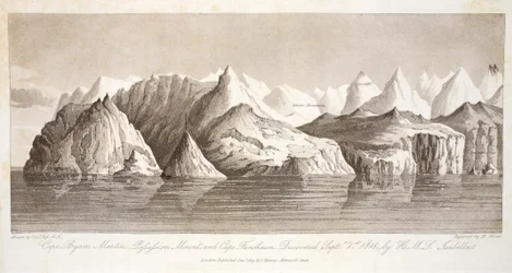Cape Byam Martin, Possession Mount and Cape Fanshawe, discovered 1st September 1818 by the HMS Isabella, illustration from 