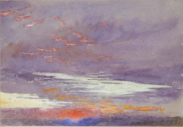 Study of Dawn: purple Clouds, March 1868