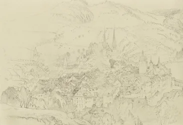 View of Luzern from above, October-December 1861