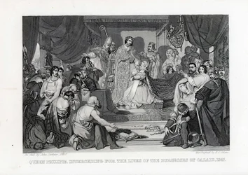 Queen Philippa Interceding for the Lives of the Burghers of Calais, 1347