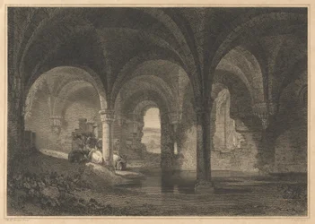 Crypt in Kirkstall Abbey, Yorkshire