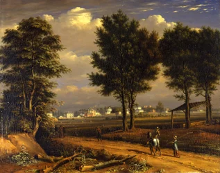 A view of the Alpha Cottages, near Paddington