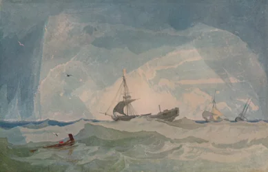 A Dismasted Brig