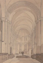 East End of the Abbey Church of Saint Georges de Bocherville, near Rouen, Normandy