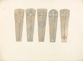 Five Coffin Lids from Norfolk Churches