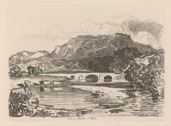 Liber Studiorum: Plate 14, Tan-y-Bwlch, Merionethshire, North Wales