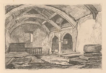Liber Studiorum: Plate 42, Capel Carrig, Caernarvonshire, 1838