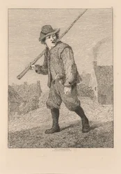 Liber Studiorum: Plate 46, Sketch after Teniers