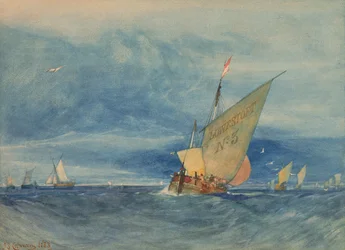 Off Lowestoft: Fresh Breeze