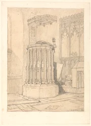 Pulpit in South Burlingham Church, Norfolk