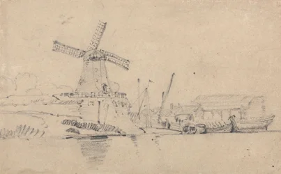 River and Windmill