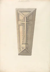 Study of a Coffin Lid from a Norfolk Church