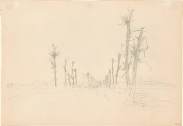 Devastated Landscape [verso], 1918