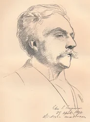 Portrait-Sketch of M. Gabriel Faure, c1889