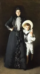 Portrait of Mrs. Edward L. Davis and Her Son, Livingston Davis