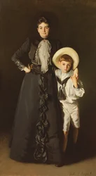 Portrait of Mrs. Edward L. Davis and her Son, Livingston Davis